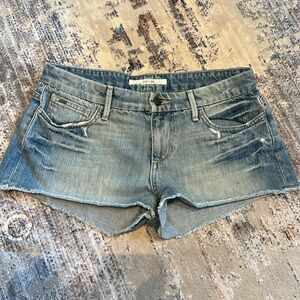 Joe's jeans distressed denim shorts
